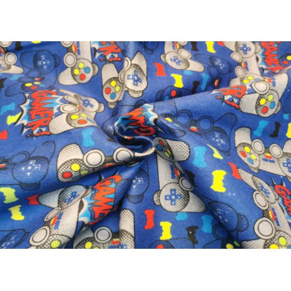 Width 43 Inch Cotton Flannel Cloth Double Sided Colorful Cycle Printed