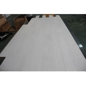 Buy cheap Pure White Stained Oak Multi-ply Engineered Wood Flooring from wholesalers