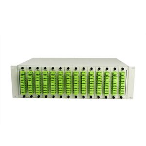 Buy cheap 4U Rack Mount PLC Splitter LGX Chassis Rack Panel 1x2 1x4 1x8 Cassette Module from wholesalers