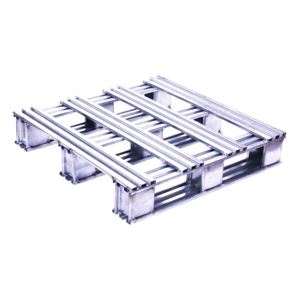 Quality Silvery White Recyclable Stainless Steel Pallets With High Polish Finish for sale