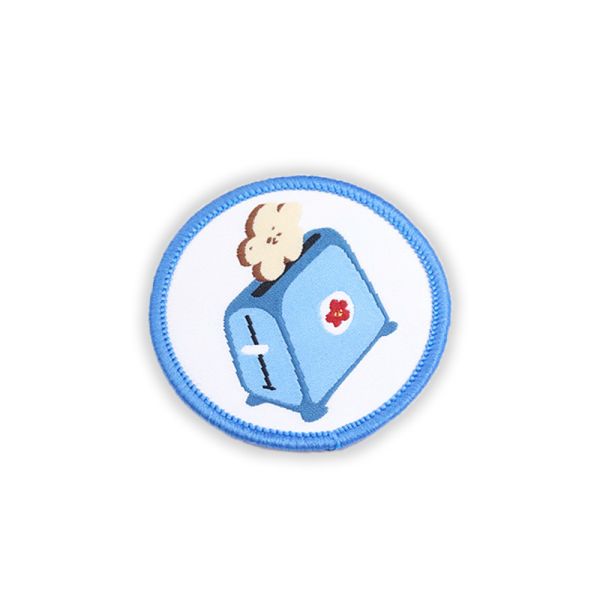 Embroidery Woven Logo Patch Ironing Backing For Garments Tablecloths Decoration