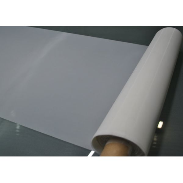 Low Elasticity White Polyester Bolting Cloth 60 Mesh For PCB Printing /