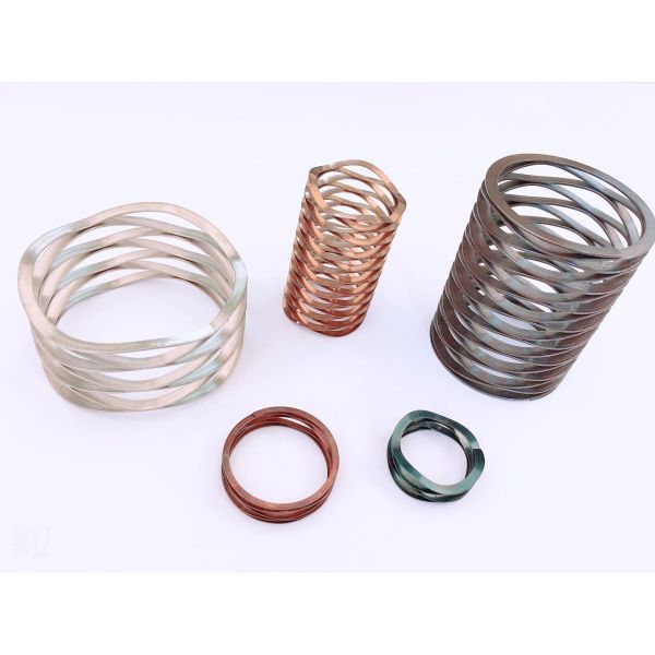 Quality 0.5mm 50.0mm Axial Space Compression Wave Spring for Industrial Machinery and High Load Capacity in Heavy-Duty Applications for sale