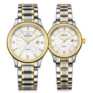 Buy cheap Calendar Quartz Waterproof Couple Watch 40mm Case SGS With Date from wholesalers