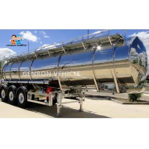 China Mechanical Q235 Plate 5000L 3 Axles Liquid Tanker Trailer on sale