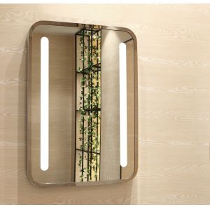 Buy cheap Framed Vanity Mirror With Lights R Angle Vanity Touch Screen Mirror for Decoration and Makeup from wholesalers