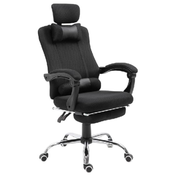Multifunctional Ergonomic Mesh Office Chair With Integrated Footrest And