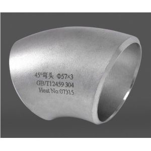 Buy cheap Inside Polished Sanitary Stainless Steel Pipe Fitting 304 316 welded 45° Elbow steel butt welded pipe fittings butt from wholesalers