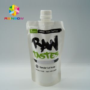 China Customized Printed Honey Packaging Bag with Spout/Stand Up Pouch for Bee Honey on sale