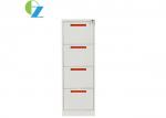 Buy cheap OEM Vertical Steel Filing Cabinets , 4 Drawer Lockable File Storage Cabinet from wholesalers