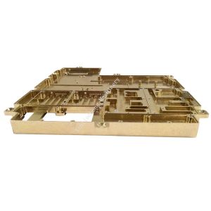 Buy cheap Aluminum LY12 Aluminum CNC Turning Parts Microwave Cavity Gold Plating from wholesalers