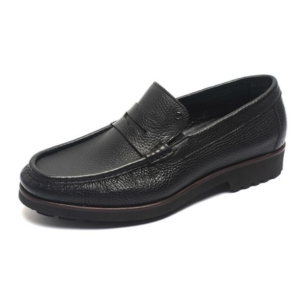 Quality Rubber Outsole Anti Skid Mens Leather Moccasin Shoes for sale