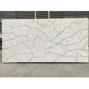 Buy cheap Stain Resistant Calacatta Marble Quartz / Calacatta White Granite Bacteria Resistant from wholesalers