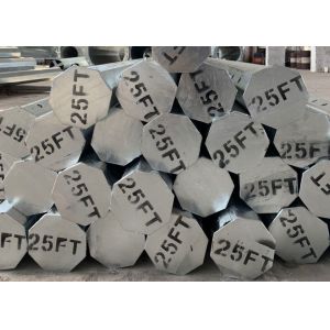 Q355B Hot Dip Burial Type NEA Standard Galvanized Octagonal Steel Pole