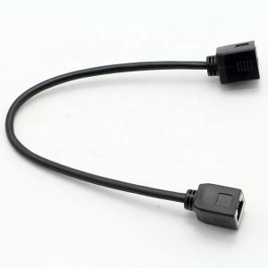 Customization 1M 2M 3M Cat5 RJ45 8P8C Female Socket To RJ45 Female Socket Lan