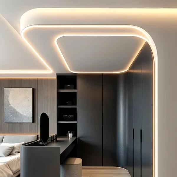 90 Degrees 2.5m 3m IP65 Triangle Frosted LED Channel for corner led aluminum