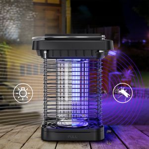 Buy cheap Solar Mosquito Lamp IP65 Waterproof Solar Panels Outdoor Mosquito Killing Lamp Portable Bug Zappers for Camping from wholesalers