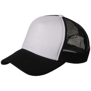 Buy cheap Polyester Foam Mesh Trucker Hats With Black Plastic Closure / Embroidery Flat Logo from wholesalers