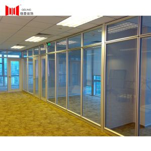 Buy cheap Fixed Aluminum Single Tempered Glass Partition Wall Curved Shape from wholesalers