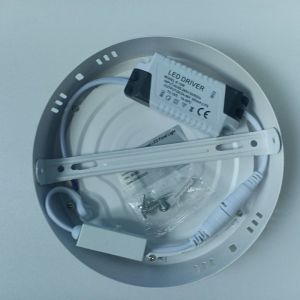Surface mounted 12w 18w 24w round led panel lamp 3CCT adjustable 3000-6500K CE