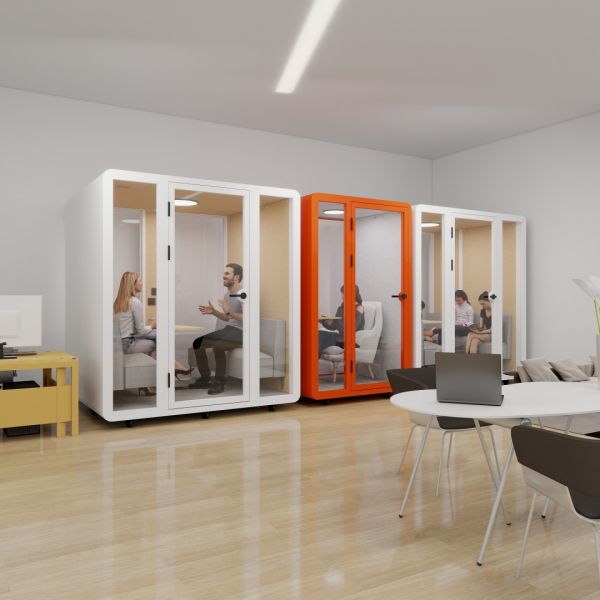 Quality Portable and Movable Soundproof Booth with W2300*D2200*H2300mm Dimensions and Long-lasting Construction for sale