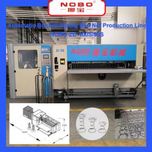 High Capacity Bedcore Mattress Spring Production Line Servo Control 60 Sheets /