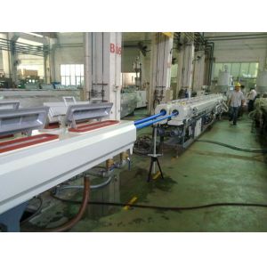 Buy cheap PP PE Extruder Single Screw Twin Pipe Extrusion Machinery For Agriculture Irrigation from wholesalers