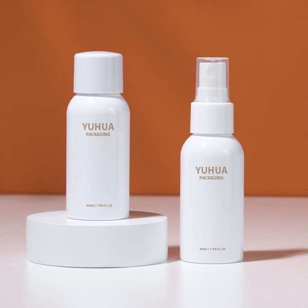 Quality 30ml Cleansing Toner Plastic Spray Bottle Round Electroplate for sale