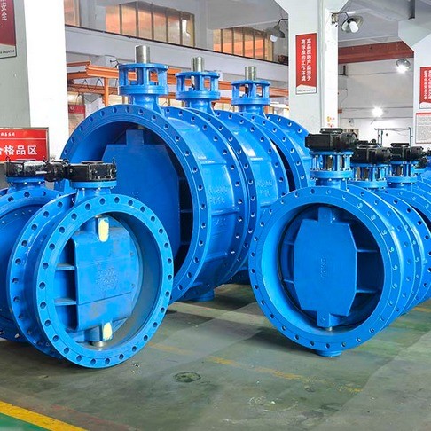 Customized Service Double Eccentric Flanged Butterfly Valve with Ductile Iron