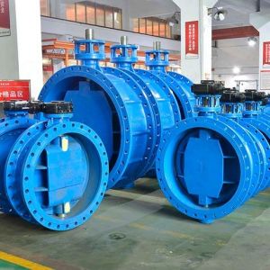 Buy cheap Customized Service Double Eccentric Flanged Butterfly Valve with Ductile Iron Body Material from wholesalers
