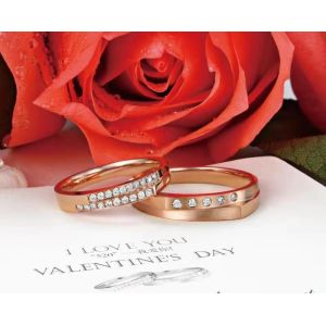 Buy cheap Thick Texture 18K Gold Couple Rings product