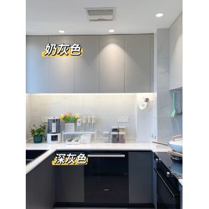 China High End Melamine Kitchen Cabinet With Island Custom Cabinets on sale