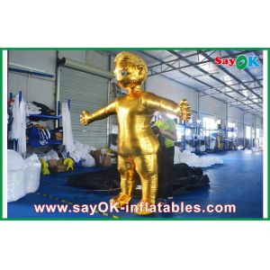 Buy cheap Golden Man Cloth Inflatable Cartoon Characters For Birthday Parties from wholesalers