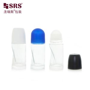 BLPG-B 50ml Empty Pain Relief Gel Roll On Deodorant Bottle Glass Packaging