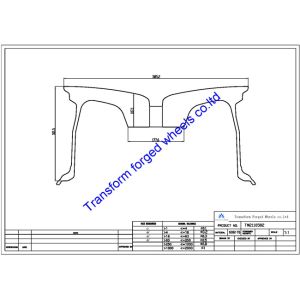 Buy cheap TM2110502 21X10.5 inches forged wheels monoblock wheels blanks Dimple style barrel and rims product
