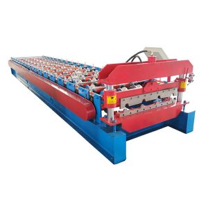 Buy cheap Chain Drive 20m/Min 0.2mm PLC Metal Roof Making Machine from wholesalers