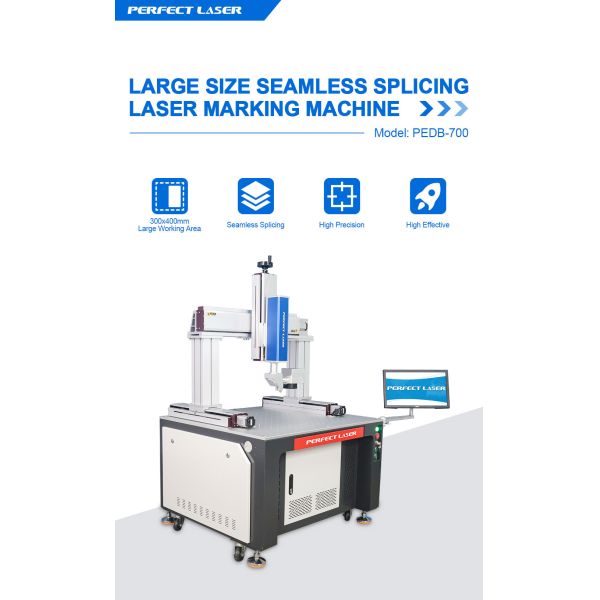 Large Size Seamless Splicing Laser Marking Machine For Metal Stainless Steel Leather
