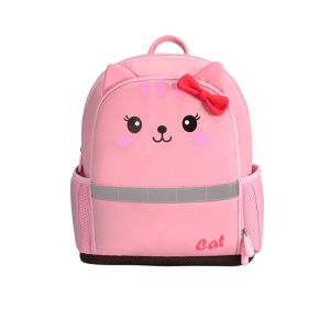 NHB245 Nylon lightweight lovely cat 3D polyester student school bag