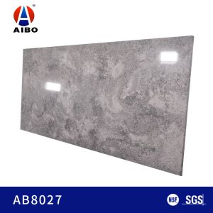 Buy cheap Leathered Finish 20MM Grey Calacatta Wall Panel Quartz Surface from wholesalers