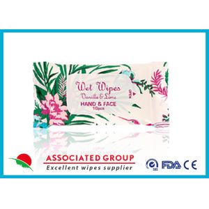 Buy cheap Flavored Feminine Wipes , Feminine Antibacterial Wipes Resealable 10Pcs product