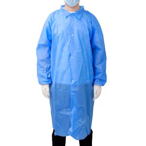 Buy cheap Hot Selling Disposable Lab Coats for Kids Non woven PP disposable Visitor Coat Frock White Child Lab Gowns from wholesalers