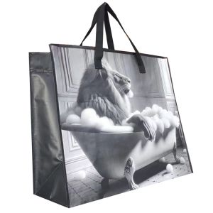 Buy cheap Environmentally Friendly Laminated Woven Bags Tote Bag With Woven Handle from wholesalers