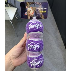 Squeaky Tennis Balls for Large or Small Dogs and Puppies - Dog Training Toys for