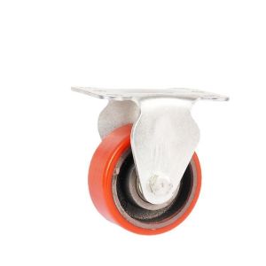 Buy cheap 3.5 Inch Swivel PU Wheel Caster with Brake and 103mm/128mm/155mm Installation Height from wholesalers