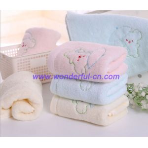 Buy cheap Custom blue and pink and yellow embroidered hand towels product