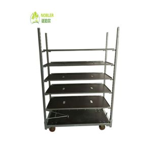 China Hand Flower Danish Container Cart Hot Galvanizing RUBBER Wheel on sale