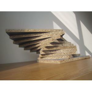 Indoor White Laminated Particle Board With Surface Finish Customized Thickness