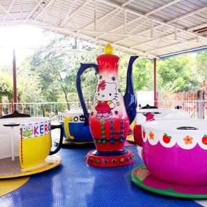 Buy cheap 9 Cups Spinning Teacups Ride With Hello Kitty Adjustable Speed product