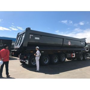 Buy cheap 60t Loading Dump Truck Practical Dump Semi Trailer 3 Axles with 24hour Online Service from wholesalers