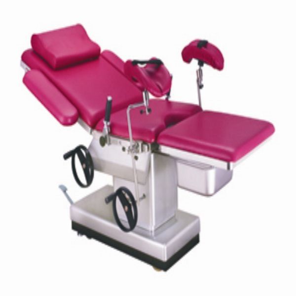 Quality Durable Manual Hospital Delivery Bed Stainless Steel Base Height Adjustable for sale